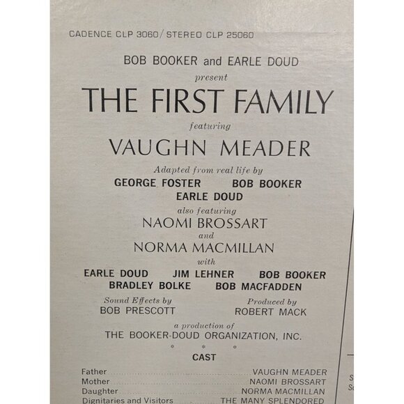 Bob Booker and Earle Doud Present The First Family Cadence CLP 3060 - Picture 6 of 8